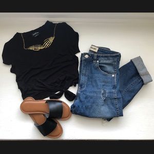 BEBE | Black Crop Top | $5